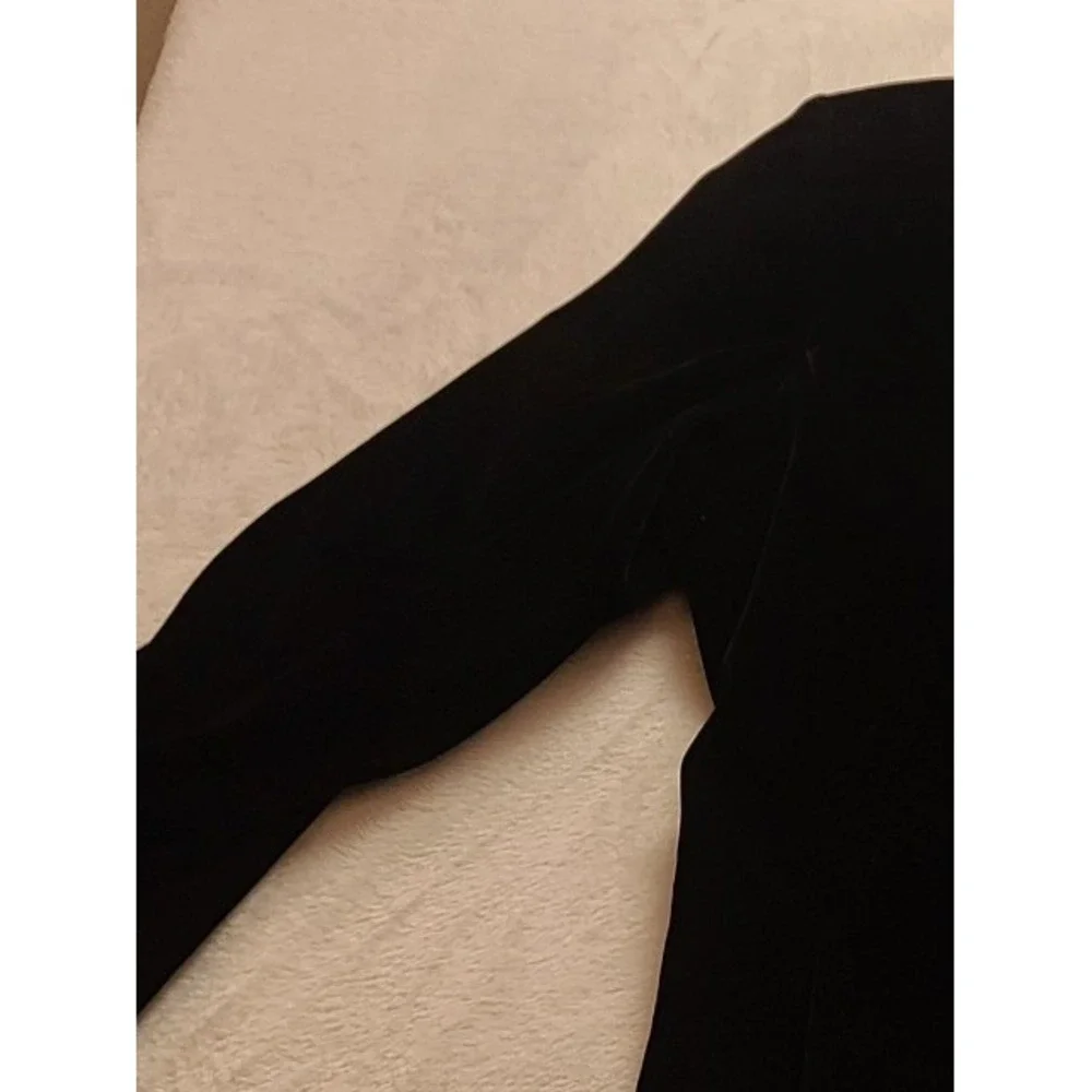 Lindbergh Black Velvet Tuxedo‎ Blazer Floral Lining Peak Men's Formal Jacket